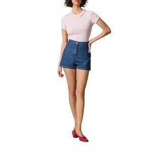 NEW ROUJE PARIS joss denim short in indigo